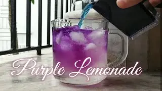 COLOR CHANGING DRINK #cooking #food #drink #purple #butterflypea #recipe #lemonade