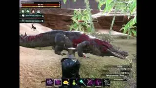 Conan Exiles Прокачка на боссе крокодиле