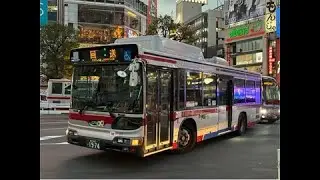 【高津に転属】 東急バス M831 (BJG-HU8JLFP) 全区間走行音　渋42 渋谷駅&rarr;大崎駅西口