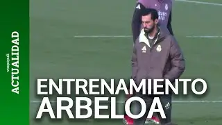 Primer entrenamiento ARBELOA con el REAL MADRID