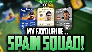 MY FAVOURITE...SPAIN SQUAD! FIFA 14 ULTIMATE TEAM BEST PLAYERS!