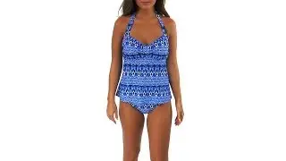Sunsets Indigo Sweetheart D/DD Cup Tankini Top | SwimOutlet.com