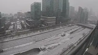 Wishbone Gate AND TRAIN SNOW TIME TORONOT CANADA