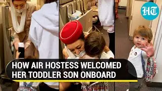 'Biggest VIP Ever': Emirates Air Hostess welcomes her son onboard | Viral video melts hearts