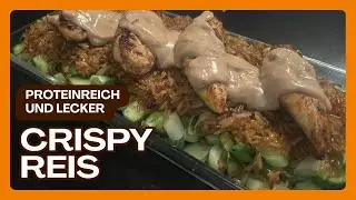 Dieser Salat holte mich ab | Crispy Rice Salad mit Hühnchen und Erdnusssoße