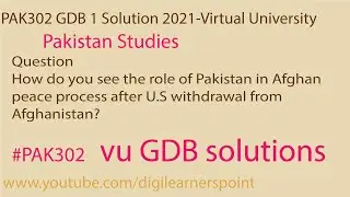 PAK302 GDB Solution 2021-Pakistan Studies-Virtual University-GDB solutions