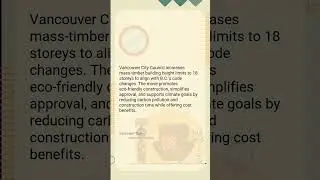 Vancouver raises limits for mass-timber construction