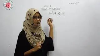 Intermediate 2nd Year_Botany_Chapter 01_Plant Physiology_Part 01