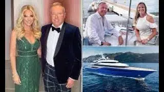 Michelle  MOAN   & DOUG BARROWMAN  about to take delivery of a NEW 50 MILLION POUND YACHT