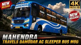 Brand New Mahendra Damodar AC Sleeper Bus Mod Download Bus simulator indonesia