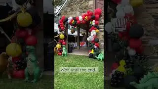 A Fourassic Park Birthday Fit for a Jurassic Park Fan! You won&rsquo;t believe who showed up! #shorts