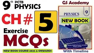 Exercise MCQs, Chapter 5, Work Energy and Power, Class 9 Physics, 9th Physics, gs academy