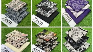 ZEEN Lawn 3PC🌹 Print Lawn Shirt🌹Print Lawn Trouser🌹 ⁠Print Lawn Voil Dupata🌹