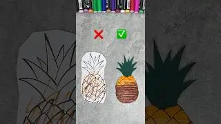 ❌ Wrong vs ✅ Right Coloring: Pineapple Edition 🍍