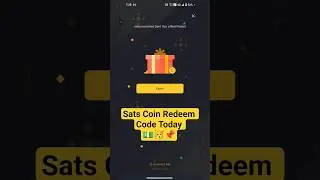 Sats Coin Redeem Code Today | Sats Coin Mining Apps