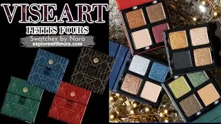 NEW Viseart PETITS FOURS Palettes Peridot, Garnet, Bullion, Lapis Swatches by Nora