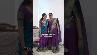 Mom & Daughter Combo Pack 🛍️ Kanchi Cotton Sarees 🦚 Pure Handloom  #saree #handloom #kanchicotton