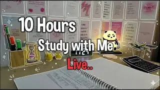 10 HOURS REAL TIME STUDY 🔴 Deep Work| 120/30 Pomodoro | No Talking