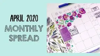 Happy Planner | April 2020 Monthly Spread | The Secret Planning Society