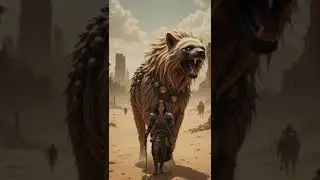 Giant animals with warrior women . #animals