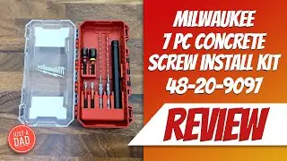Milwaukee 7 PC Concrete Screw Install Kit 48-20-9097