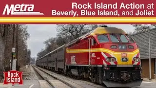 Metra Rock Island Trains in Beverly, Blue Island, and Joliet - 3/22/23