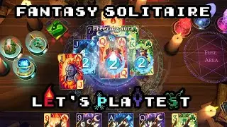 Tactical balatrolike SOLITAIRE! And you can craft cards? Count me in ;] - Let's playtest Wizard Hand