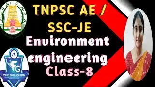 SSC-JE/TNPSC -AE/JDO/Environmental Engg -Water Treatment,Theories of sedimentation IFree session- 13