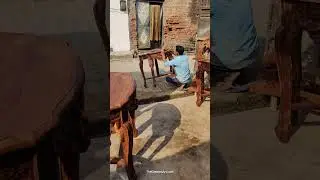 Right way to Polish on sheesham wood furniture | how to make shine of wooden furniture #extrashine