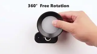 Remote control and touch adjustment available. Soft, eye-friendly light. 360&deg; rotation.