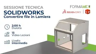 Corso SolidWorks - Convertire in lamiera i file importati