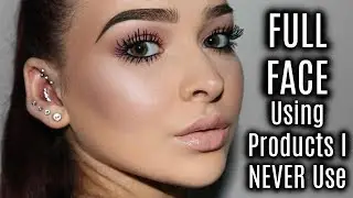 Full Face of Makeup Using Products I NEVER Use | Rediscovering Products