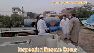 Mega Engineering Rescue Boat Customer Inspection at our premises