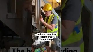 The band recording the Home Depot theme song. #music #song #homedepot