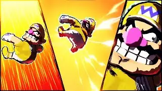 Wario Hyper strike in Mario Strikers Battle League