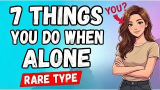 If You Do These 7 Things Alone, You Have a Rare Personality Type  | Psychology explained