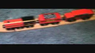 Melissa and Doug Swivel Bridge Wooden Train Set
