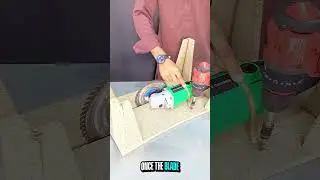 Turn Your Drill into a Pro Table Saw! 🛠️ DIY Workshop Hack #diy #tools #tricks #woodworking