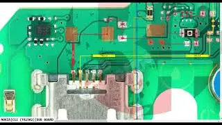 Nokia C12 Sub-board  Charging, mic and speakers ways