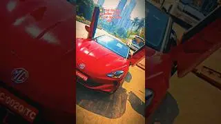 Red Beast on Indian Roads MG Cyberster First Look India ki roads par dikhi MG Cyberster🔥#shorts #car