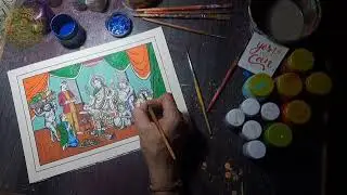 Reinterpreted over 50 years of creation of my grandfather. SHOP LOCAL. #art #nepaliart #tiharsong 