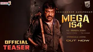 MEGA154 - Chiranjeevi Intro First Look Teaser|Mega154 Official Teaser|Chiru154|Chiranjeevi|Bobby|DSP