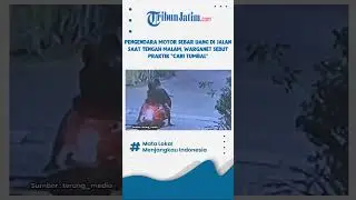 Pengendara Motor Sebar Uang di Jalan saat Tengah Malam, Warganet Sebut Praktik 