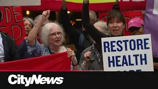 Protest over Ontario&rsquo;s push for private health clinics