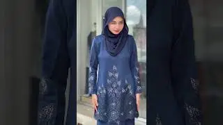 Raya elegan 💙 Kayra Navy Blue pilihan win! #ootdraya #raya2026 #fashion
