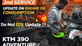 ECU Update nhi karwaya?2nd service details || engine oil consumption problem || #bikerwings #ktm