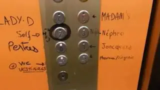 1980 Schindler traction elevator - Lyon South hospital - Oullins, France