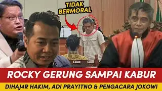 GELAGAPAN!! ROCKY GERUNG DIHAJ4R HAKIM, ADI PRAYITNO & PENGACARA PAK JOKOWI!