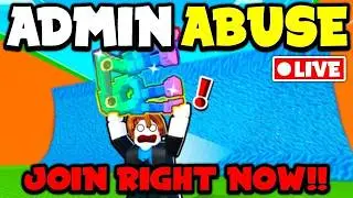 🔴LIVE - Secret ADMIN ABUSE in Escape Tsunami for Brainrots Roblox (JOIN FAST)