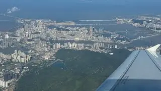 4K 澳門航空 Air Macau A320進近和降落澳門機場16跑道. NX A320 Approach and Landing &ndash; VMMC RWY 16 Macau